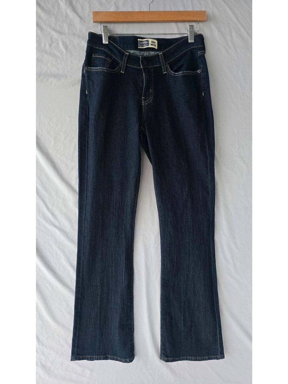 Signature By Levi Strauss & Co Jeans Womens 8M Blue Curvy Bootcut Stretch Denim